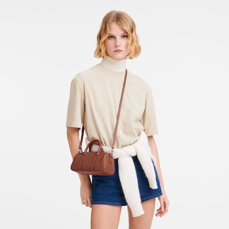 Women Longchamp Daylong S Handbag Brown | Ireland-931PWOCYL