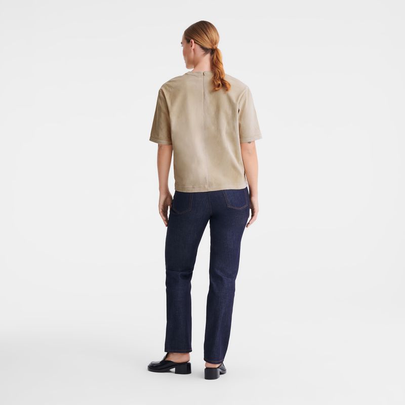 Women Longchamp Denim Jeans Blue | Ireland-160CHDZRT