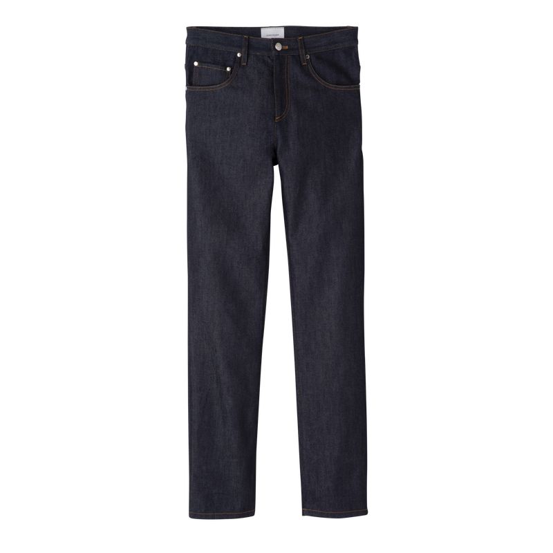 Women Longchamp Denim Jeans Blue | Ireland-160CHDZRT
