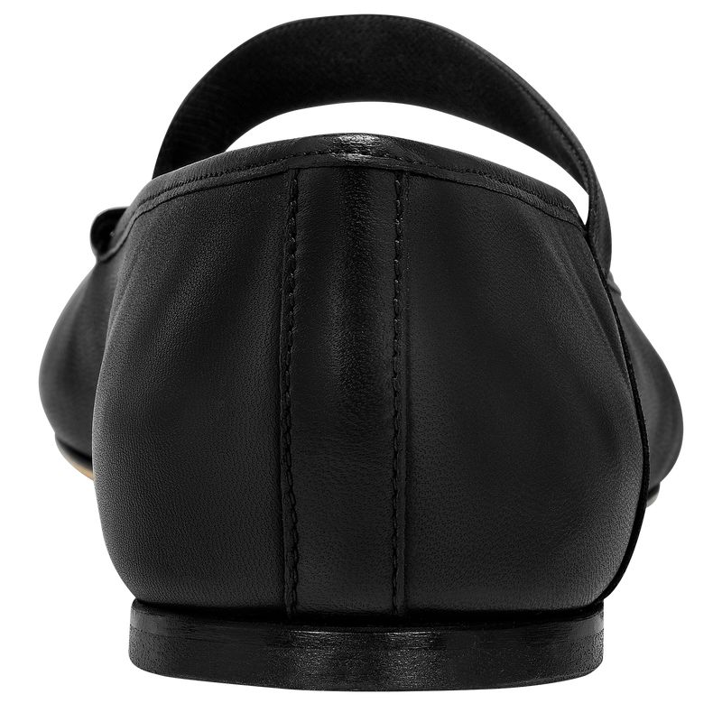 Women Longchamp Energy Ballerinas Black | Ireland-983QVJNBU