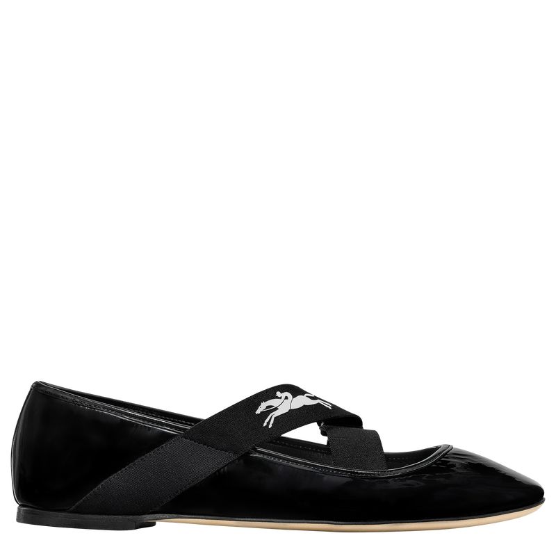 Women Longchamp Energy Ballerinas Black | Ireland-238AYBKFI