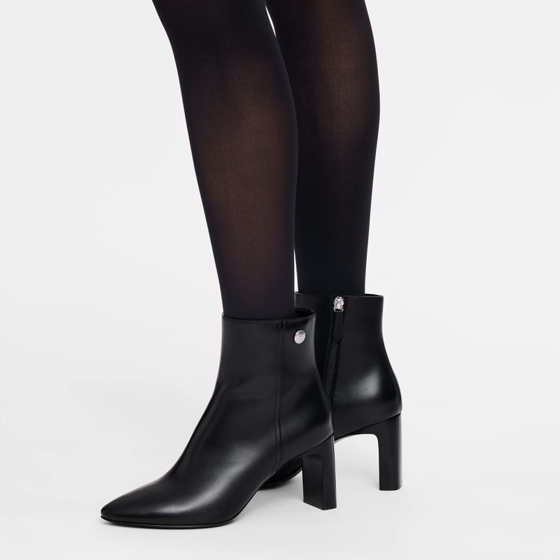 Women Longchamp Epure Low Boots Black | Ireland-967FMBQGC