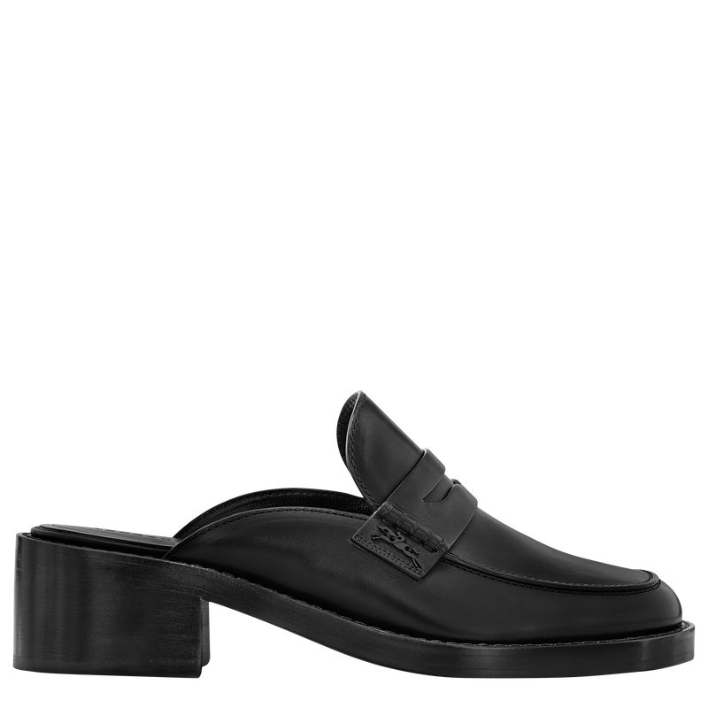 Women Longchamp Epure Timeless Mules Black | Ireland-410LYWEFR