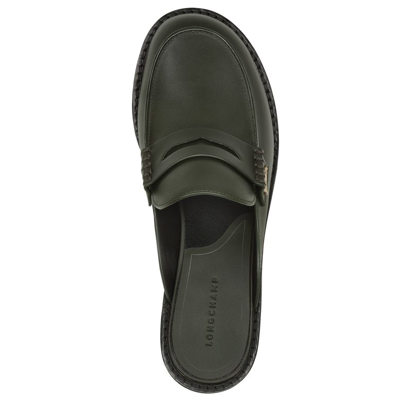 Women Longchamp Epure Timeless Mules Khaki | Ireland-063BVFLZX