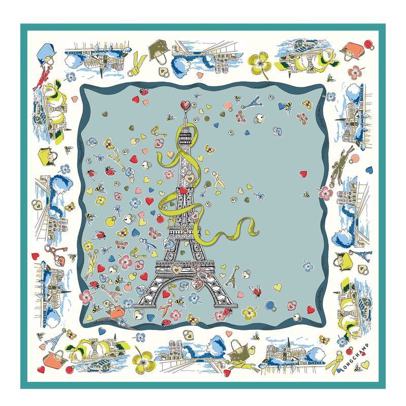 Women Longchamp Equestrian Tower 50 Scarf Multicolor | Ireland-798AIFPDV