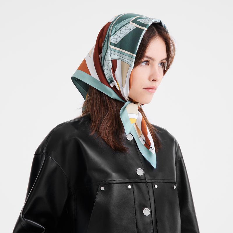Women Longchamp Equestrian Tower 70 Scarf Multicolor | Ireland-597DYIERX