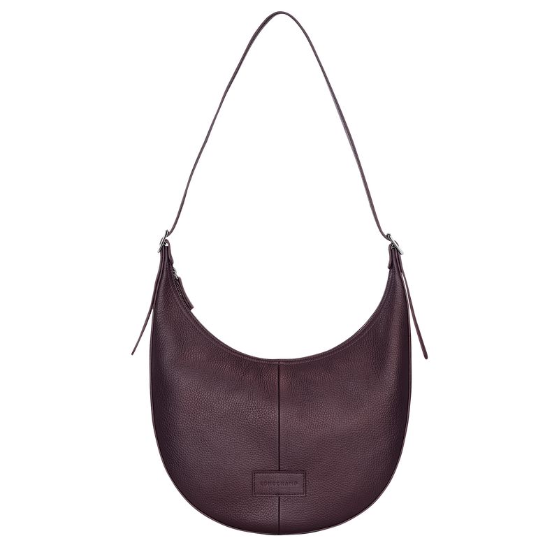 Women Longchamp Essential L Crossbody Bag Dark Purple | Ireland-217NIARST