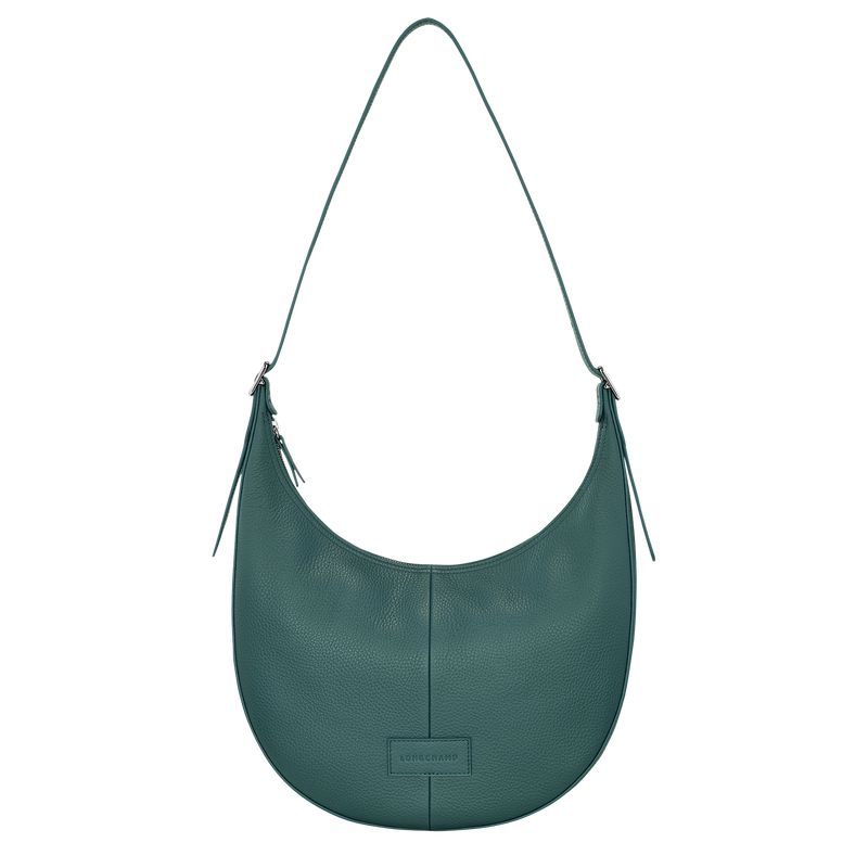 Women Longchamp Essential L Crossbody Bag Blue Green | Ireland-546UKCMNH