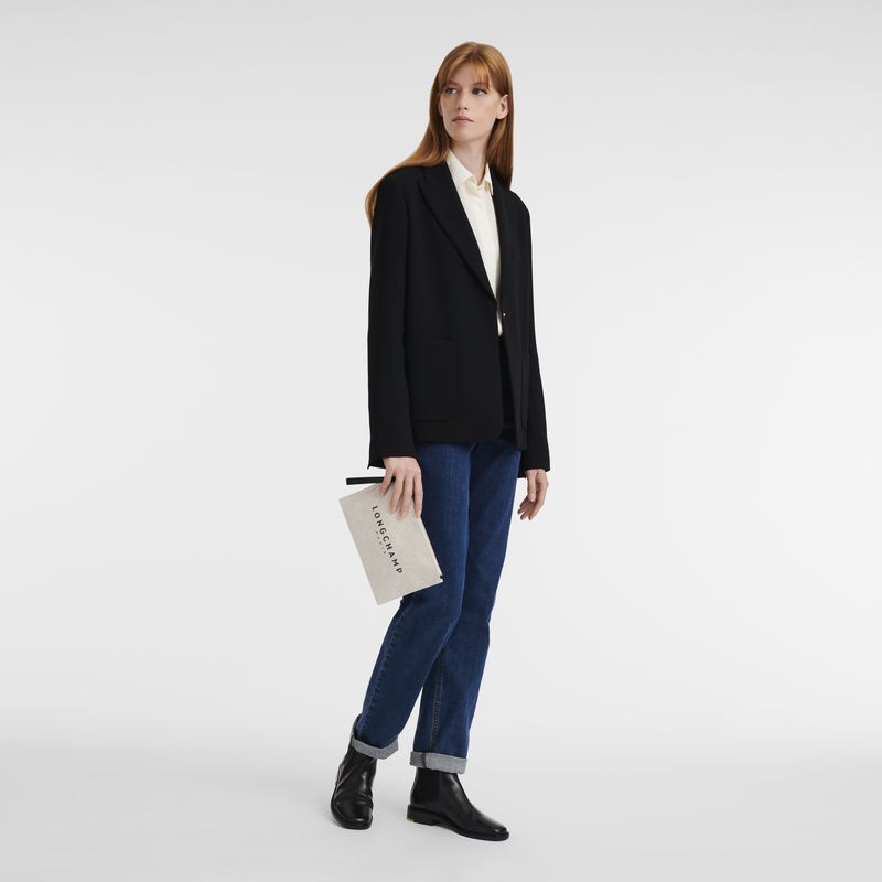 Women Longchamp Essential Pouch Cream | Ireland-258APBXJG