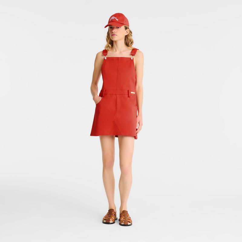 Women Longchamp Gabardine Dress Pink | Ireland-726VQURJC