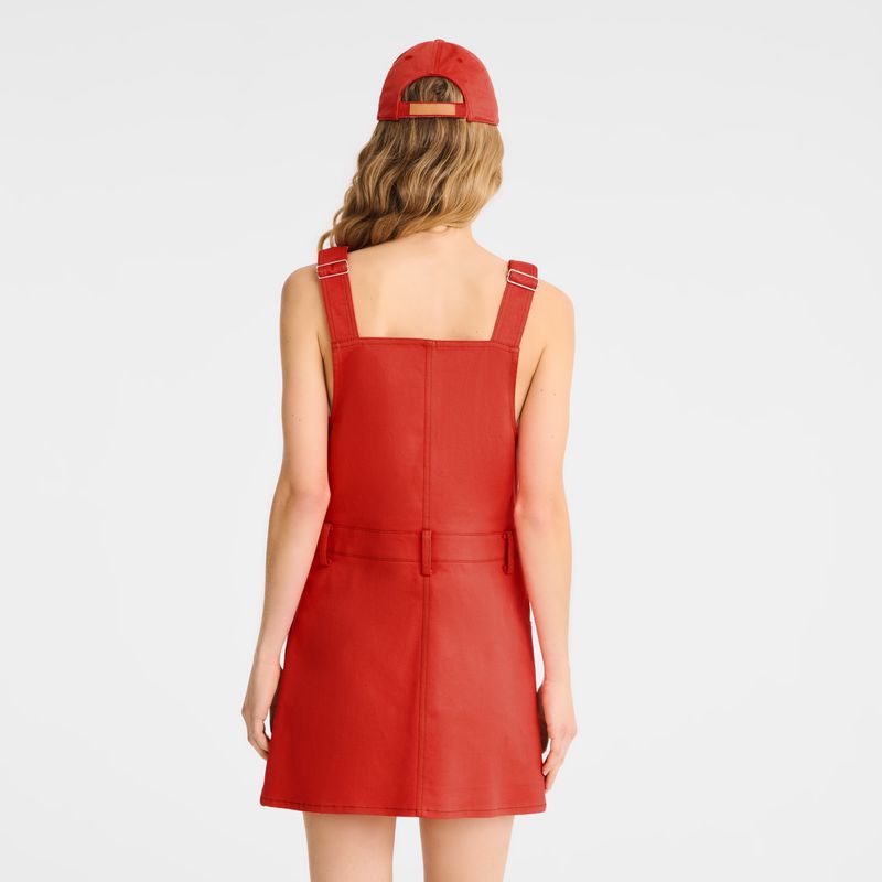 Women Longchamp Gabardine Dress Pink | Ireland-726VQURJC