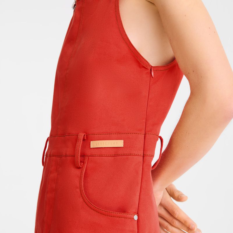Women Longchamp Gabardine Dress Pink | Ireland-726VQURJC