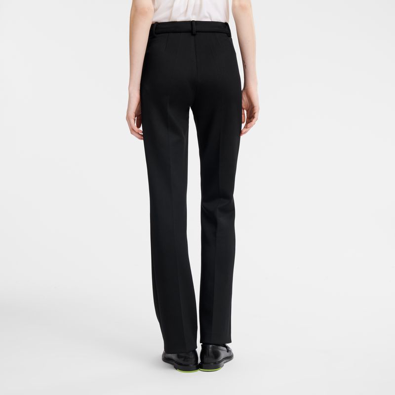 Women Longchamp Jersey Pants Black | Ireland-230JWOHAV