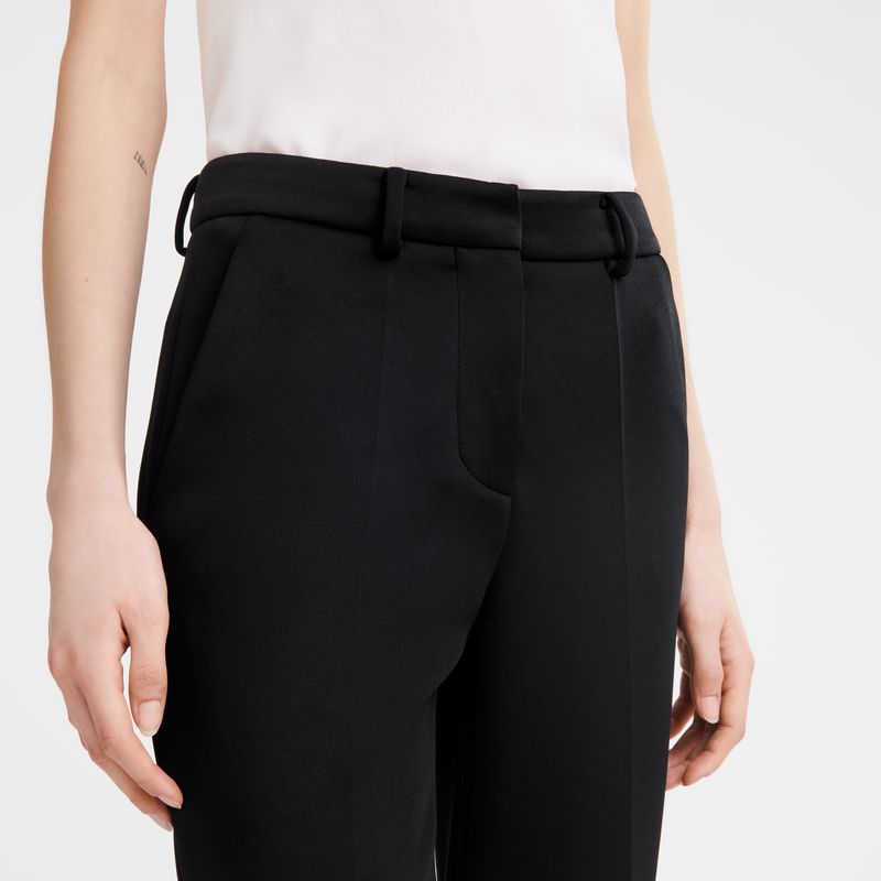 Women Longchamp Jersey Pants Black | Ireland-230JWOHAV