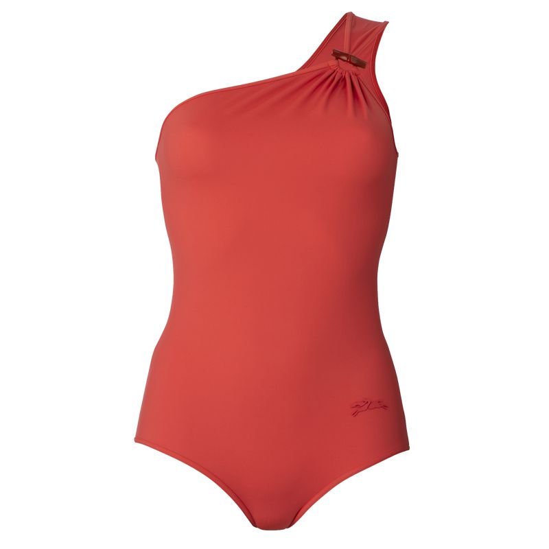 Women Longchamp Jersey Swimsuit Pink | Ireland-930KJRTZO