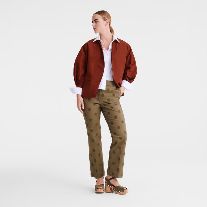 Women Longchamp Kimono Jacket Brown | Ireland-216CGIZFD
