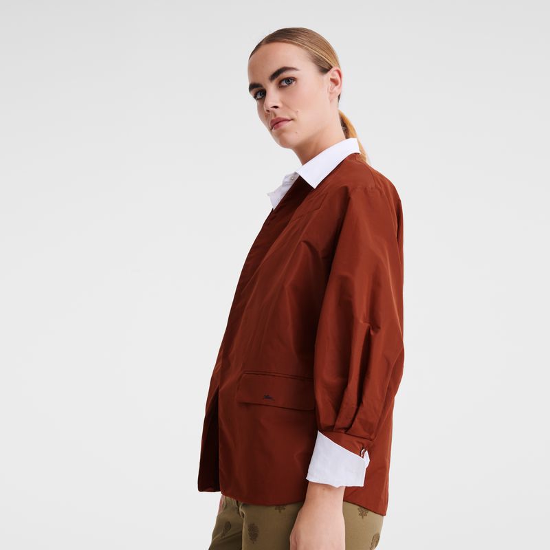 Women Longchamp Kimono Jacket Brown | Ireland-216CGIZFD