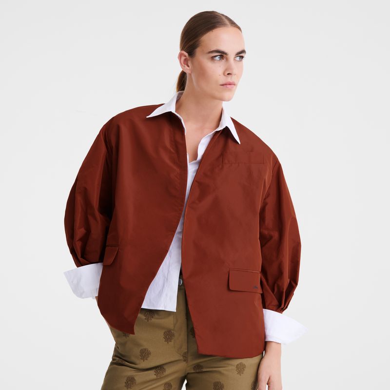 Women Longchamp Kimono Jacket Brown | Ireland-216CGIZFD