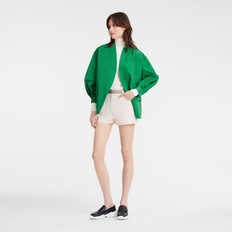 Women Longchamp Kimono Jacket Green | Ireland-176XPMCHI