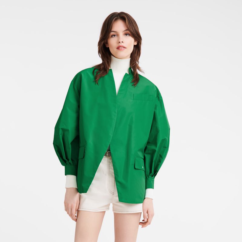 Women Longchamp Kimono Jacket Green | Ireland-176XPMCHI