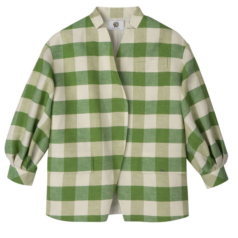 Women Longchamp Kimono Jacket Green | Ireland-238JZFPIE