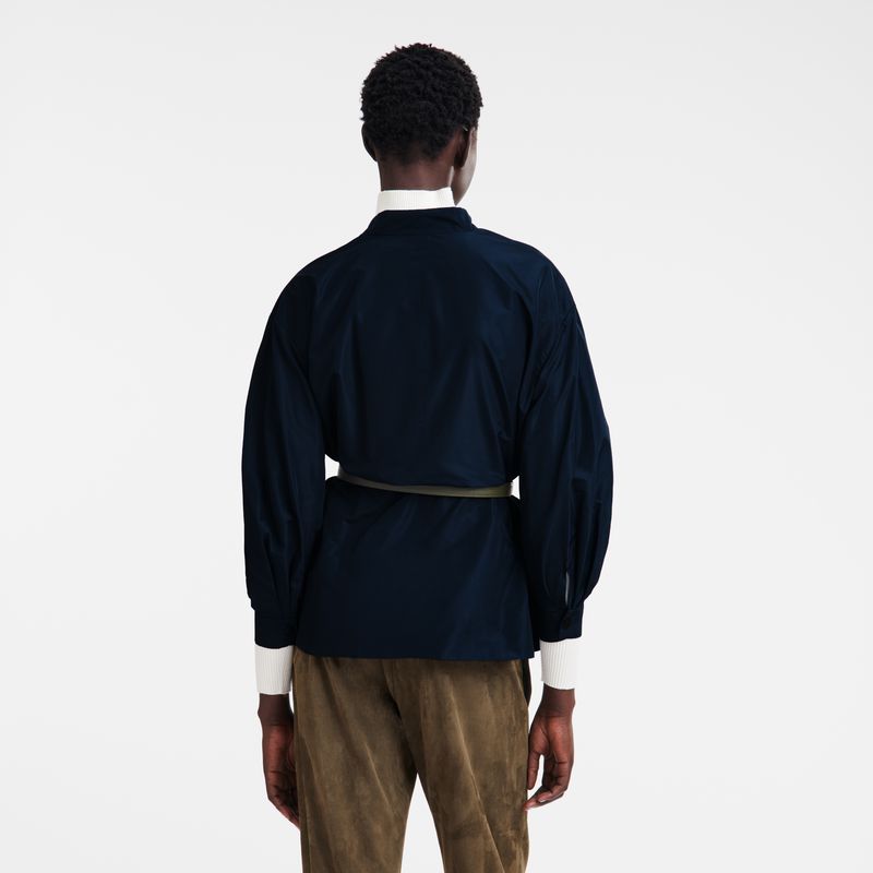 Women Longchamp Kimono Jacket Navy | Ireland-931KUGVDA