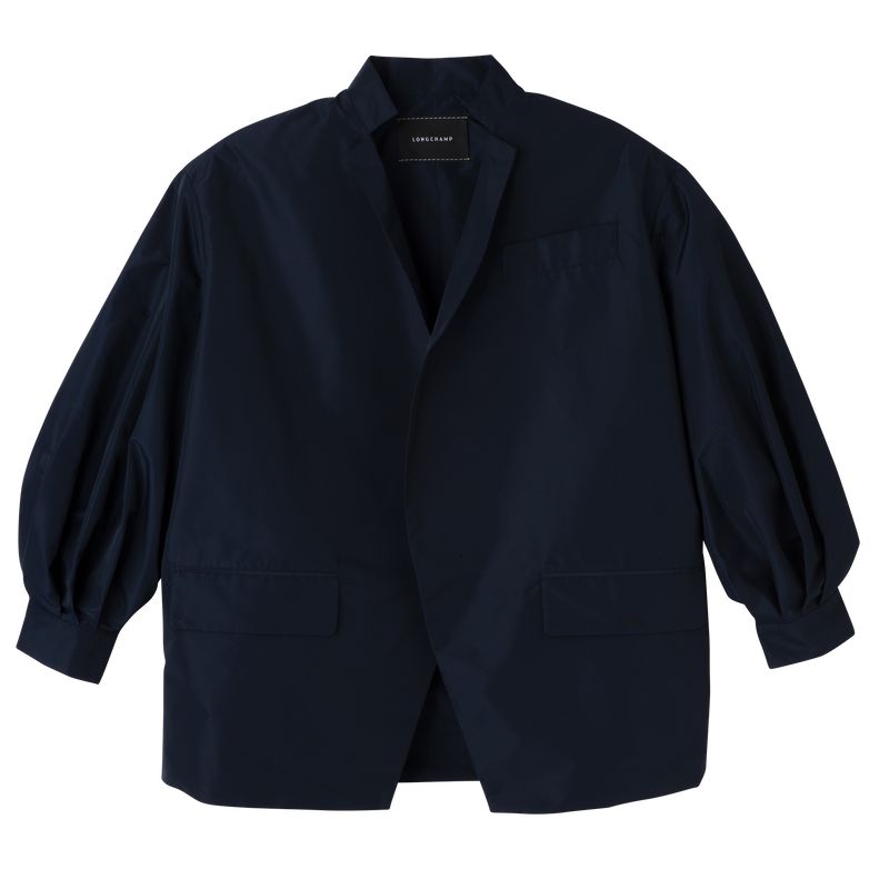 Women Longchamp Kimono Jacket Navy | Ireland-931KUGVDA