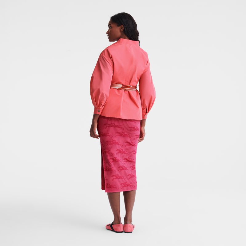 Women Longchamp Kimono Jacket Pink | Ireland-709ORNKFA