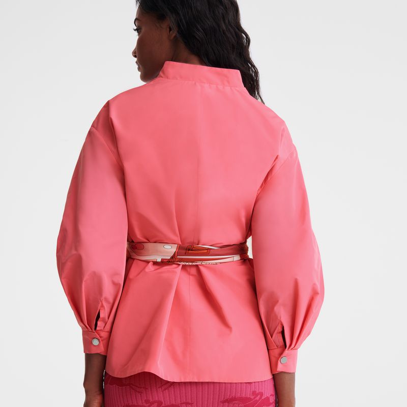 Women Longchamp Kimono Jacket Pink | Ireland-709ORNKFA