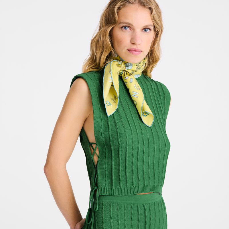 Women Longchamp Knit Top Green | Ireland-293PWBSMG