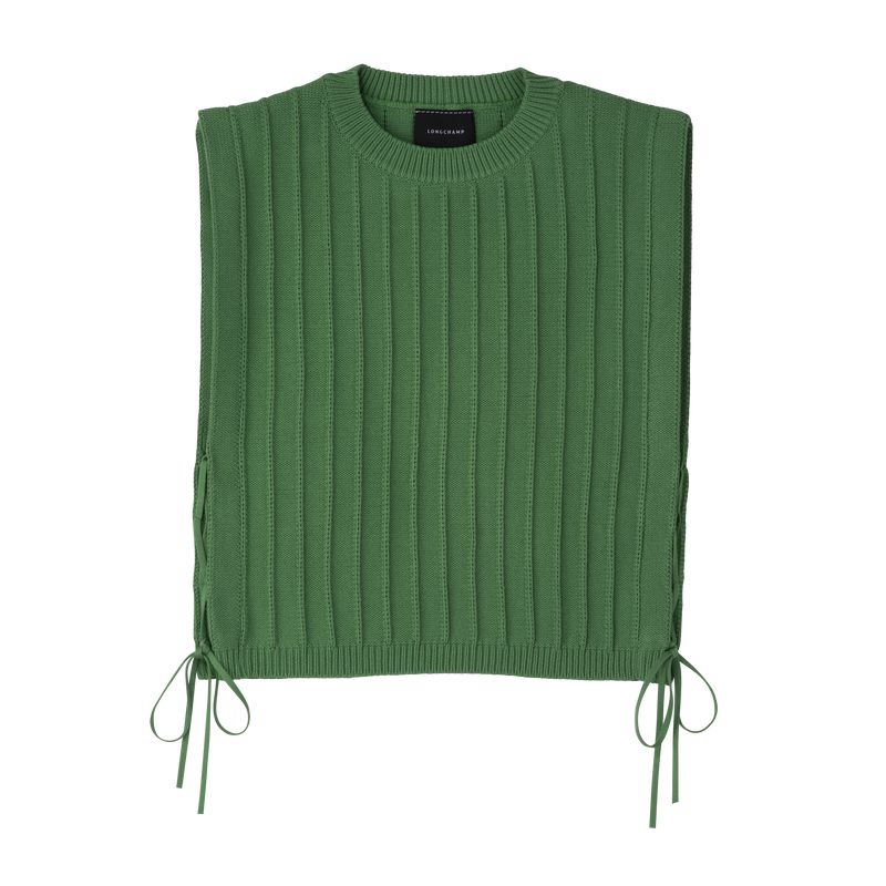 Women Longchamp Knit Top Green | Ireland-293PWBSMG