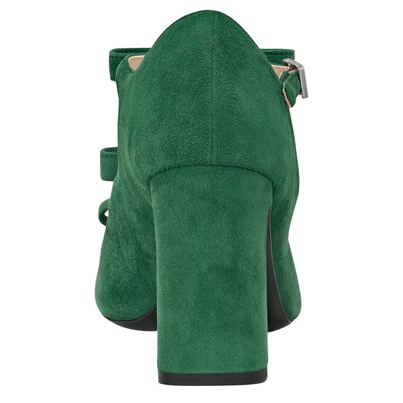 Women Longchamp La Baronne Sandals Green | Ireland-194NYRIVD