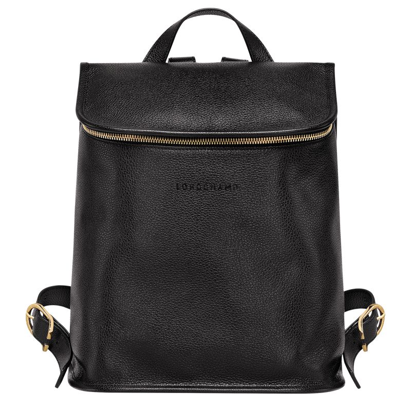 Women Longchamp Le Foulonné Backpack Black | Ireland-598PRWLFQ