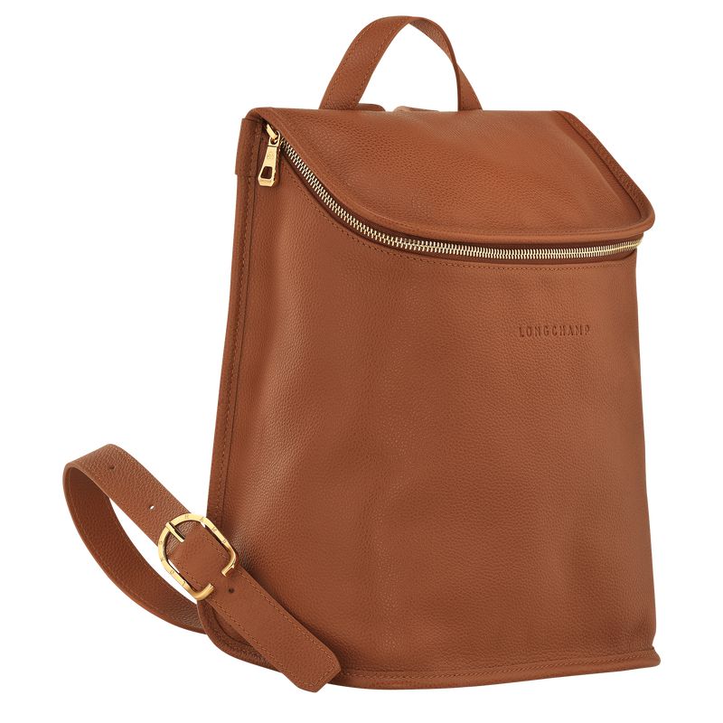 Women Longchamp Le Foulonné Backpack Brown | Ireland-104QKBLJY