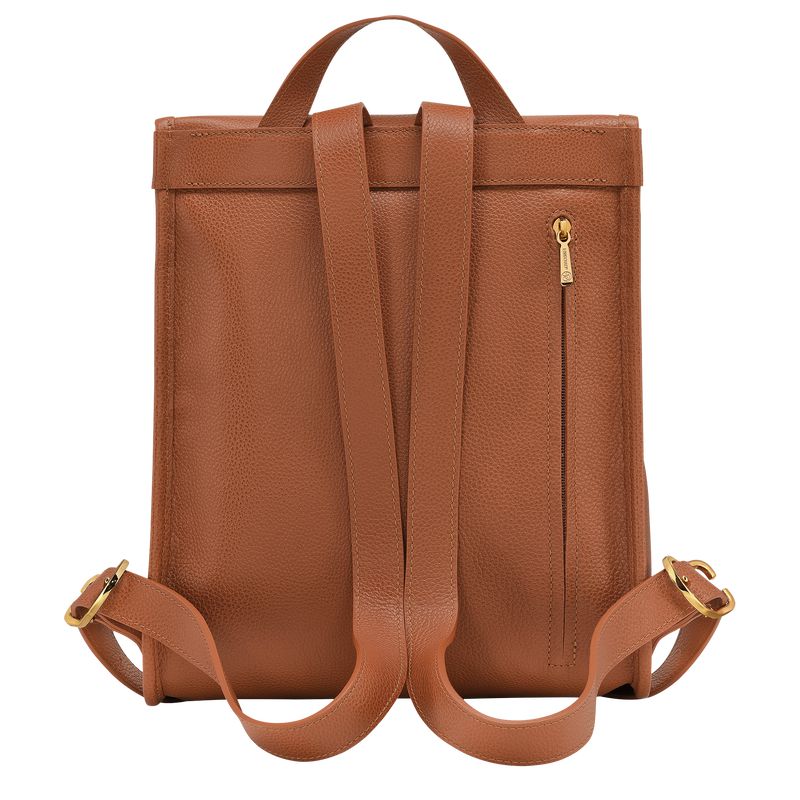 Women Longchamp Le Foulonné Backpack Brown | Ireland-104QKBLJY