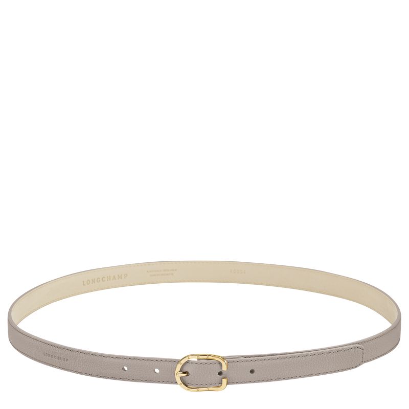 Women Longchamp Le Foulonné Belt Dark Grey | Ireland-867HWATLX