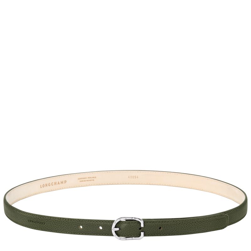 Women Longchamp Le Foulonné Belt Khaki | Ireland-035TKORXI