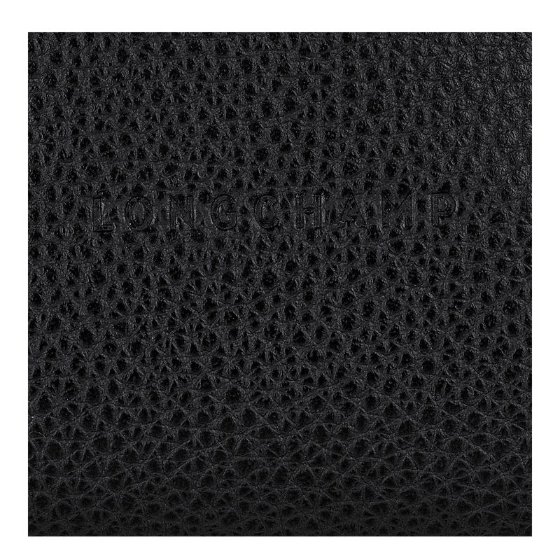 Women Longchamp Le Foulonné Coin Purse Black | Ireland-712HYUKBT