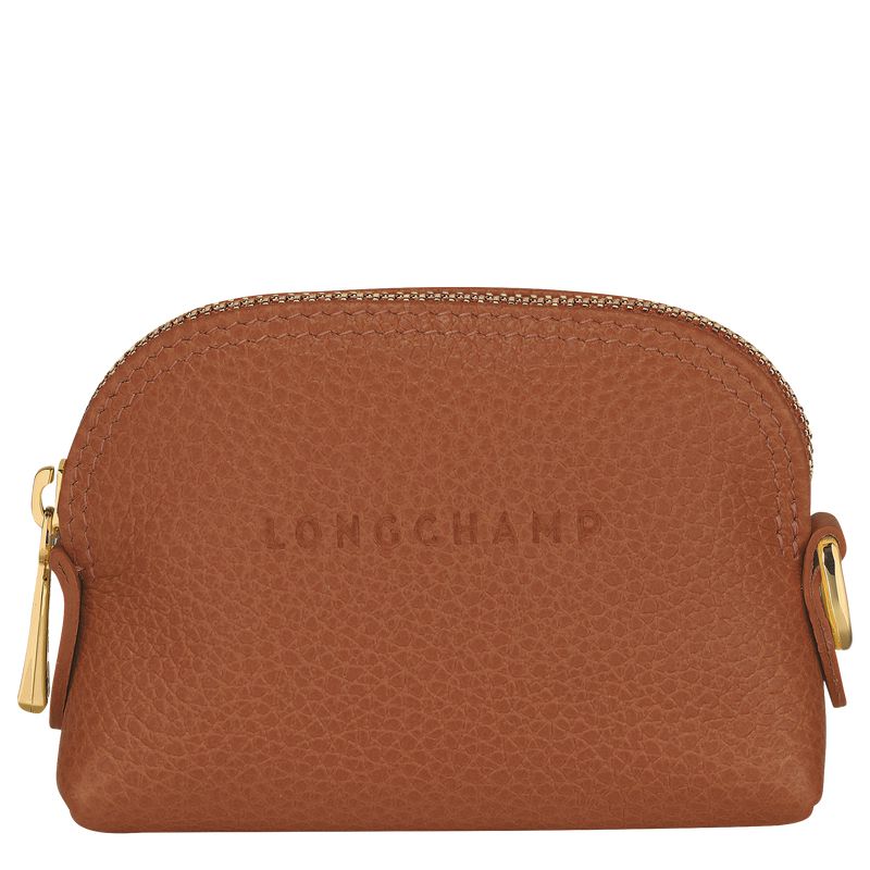 Women Longchamp Le Foulonné Coin Purse Brown | Ireland-463VGNHXT