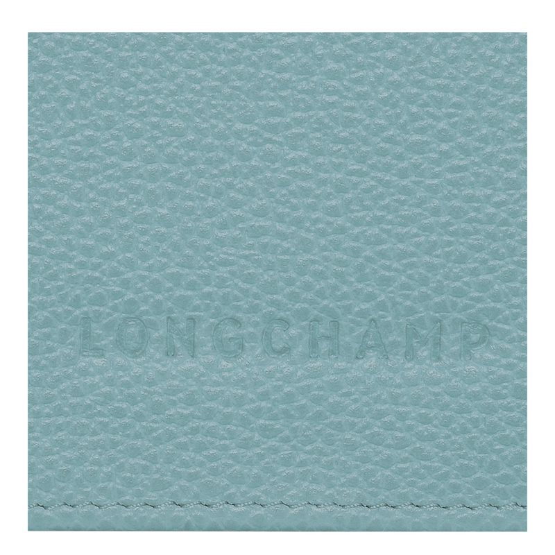 Women Longchamp Le Foulonné Continental Wallet Blue | Ireland-973RTUYAM