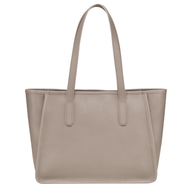 Women Longchamp Le Foulonné L Tote Bag Beige | Ireland-456WHSMIB