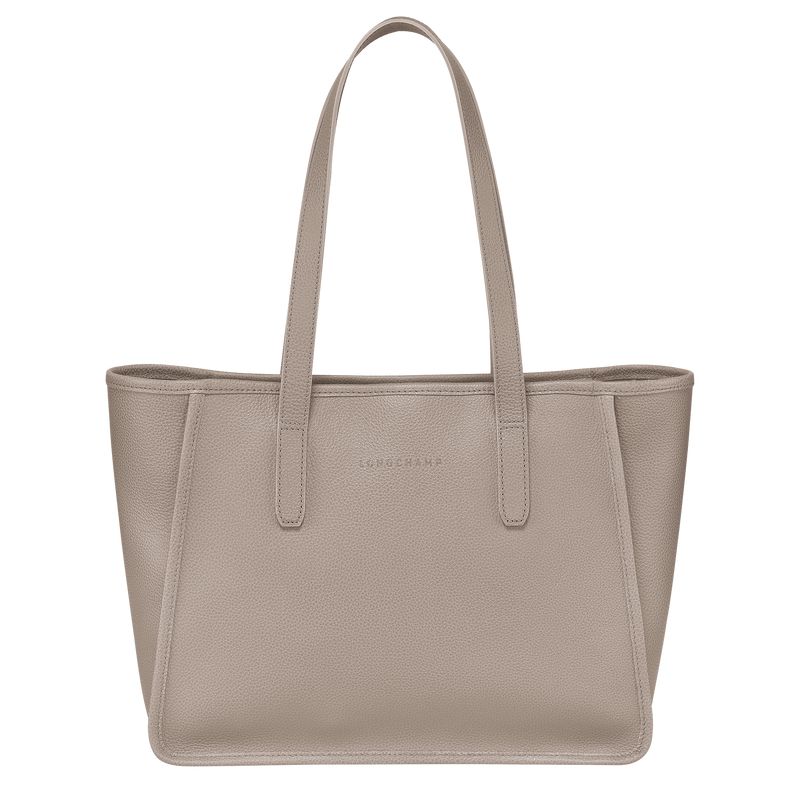 Women Longchamp Le Foulonné L Tote Bag Beige | Ireland-456WHSMIB