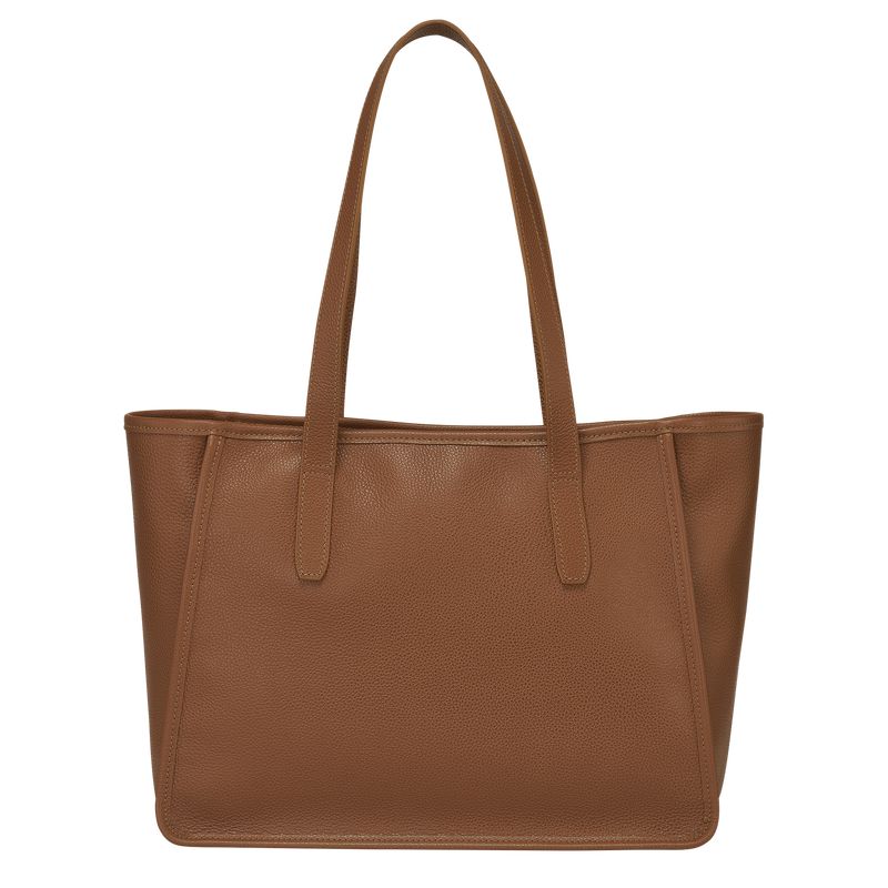 Women Longchamp Le Foulonné L Tote Bag Brown | Ireland-563YEGUDO