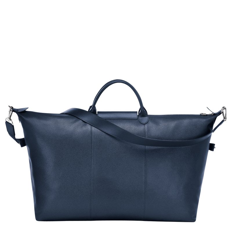 Women Longchamp Le Foulonné L Travel Bag Navy | Ireland-560VLYKQD