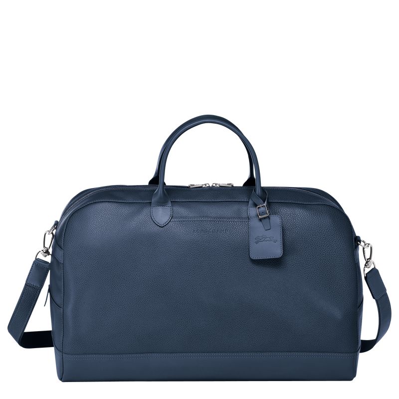 Women Longchamp Le Foulonné L Travel Bag Navy | Ireland-084HVBGYK