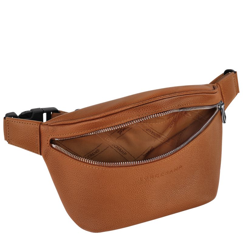 Women Longchamp Le Foulonné M Belt Bag Brown | Ireland-218CIZFNV