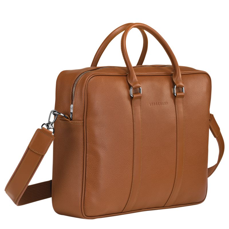 Women Longchamp Le Foulonné M Briefcase Brown | Ireland-651IOMCDB