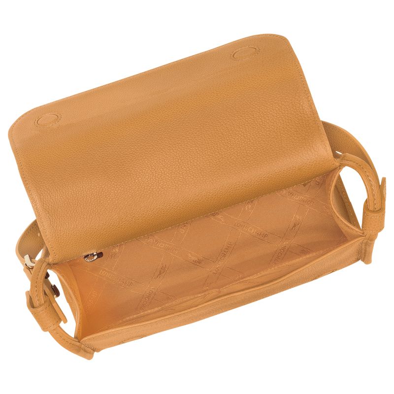 Women Longchamp Le Foulonné M Crossbody Bag Brown | Ireland-437XTFBMV