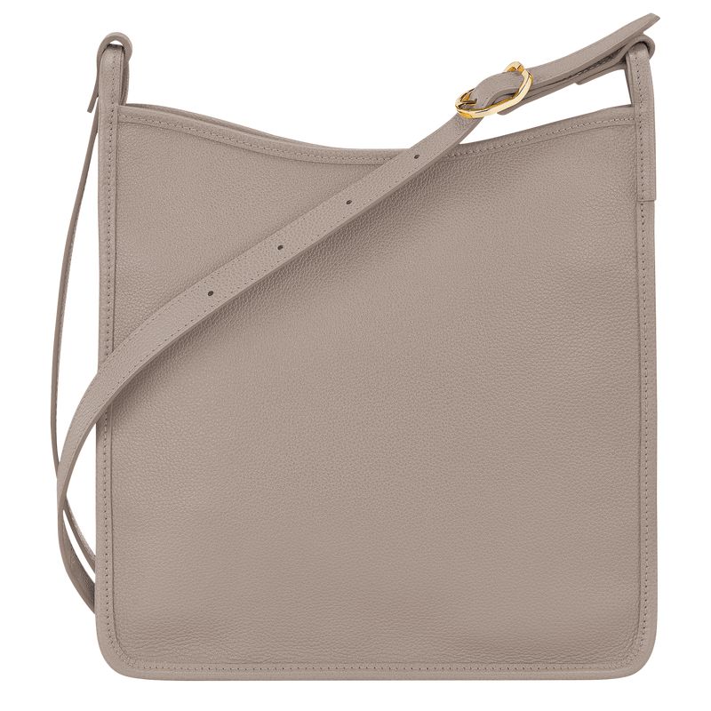 Women Longchamp Le Foulonné M Crossbody Bag Grey | Ireland-409UFJZRB