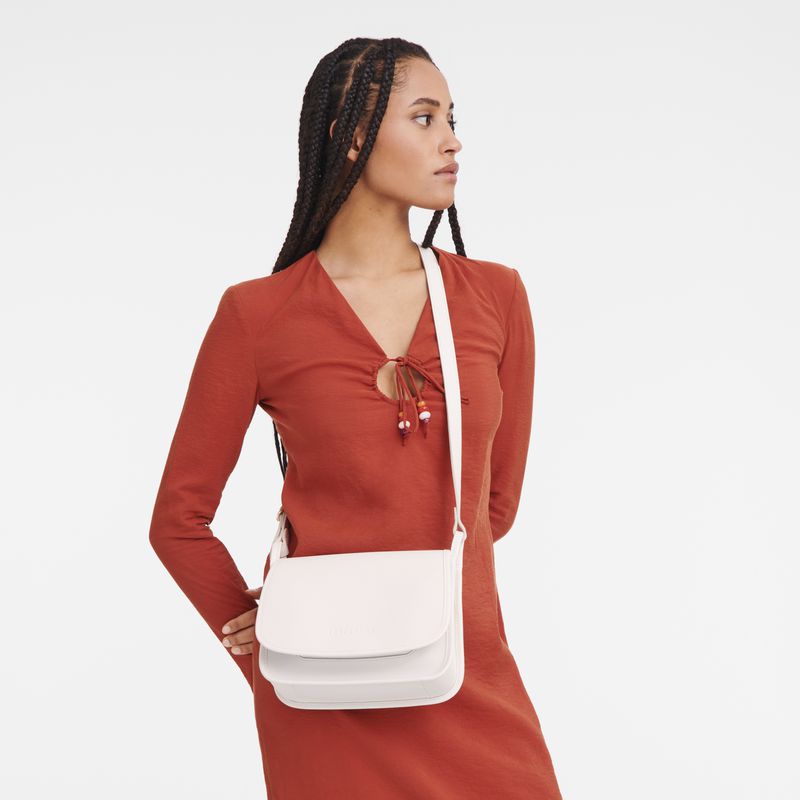 Women Longchamp Le Foulonné M Crossbody Bag Beige | Ireland-019TYMEPW